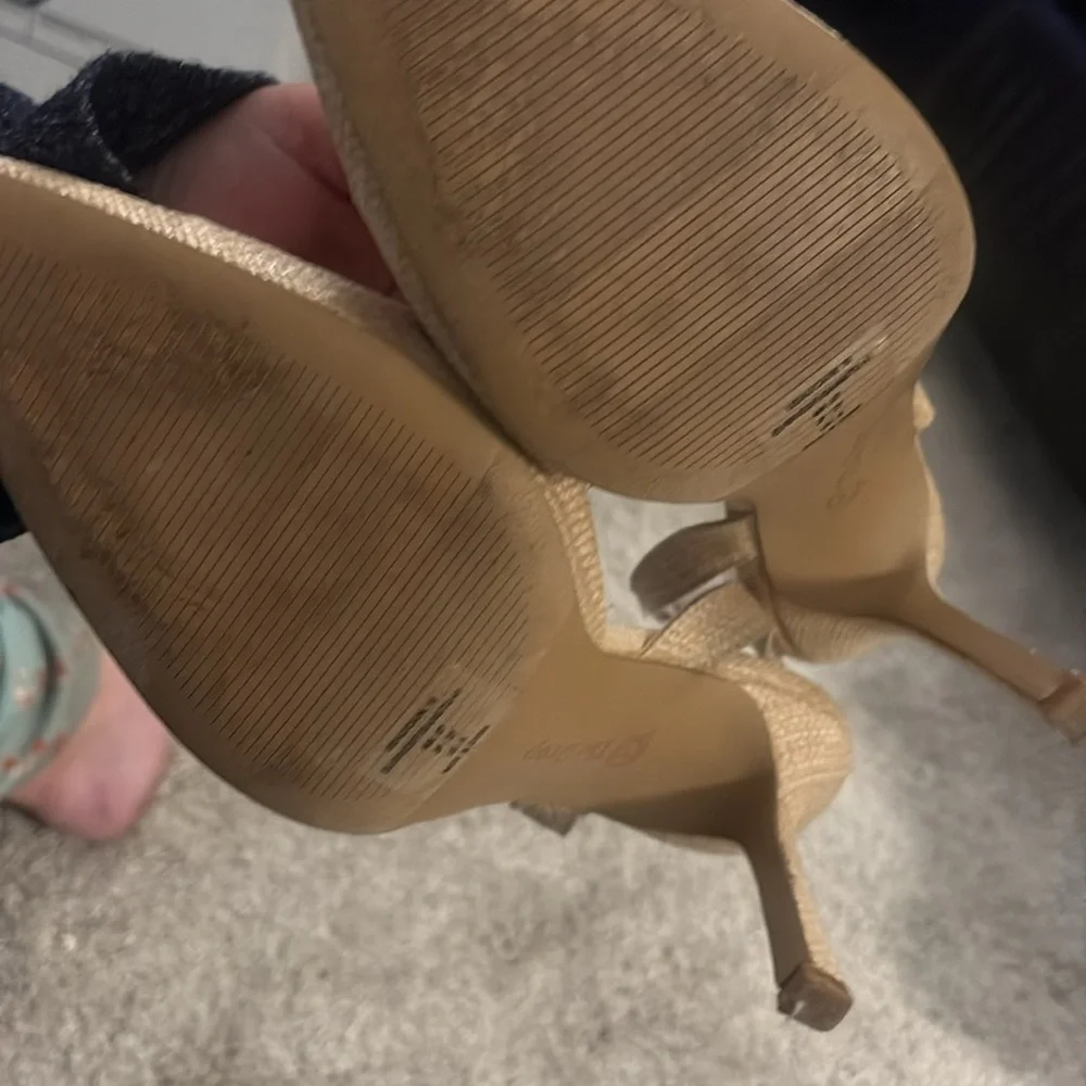 The Drop klara Chic Tan Slingback Heels raffia rattan size 10 - Picture 5 of 9